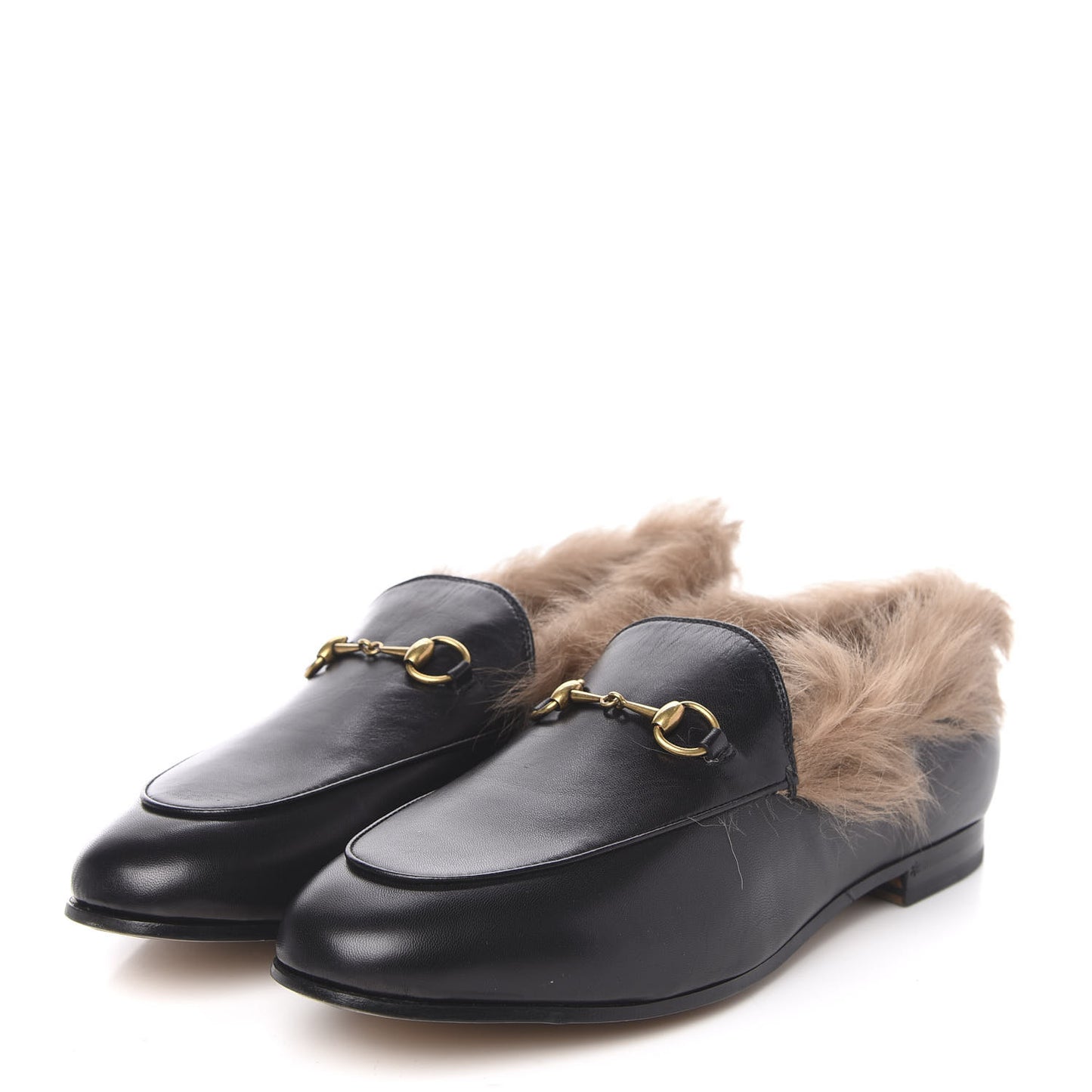 Malaga Kid Fur Womens Jordaan Loafers 41 Black Natural