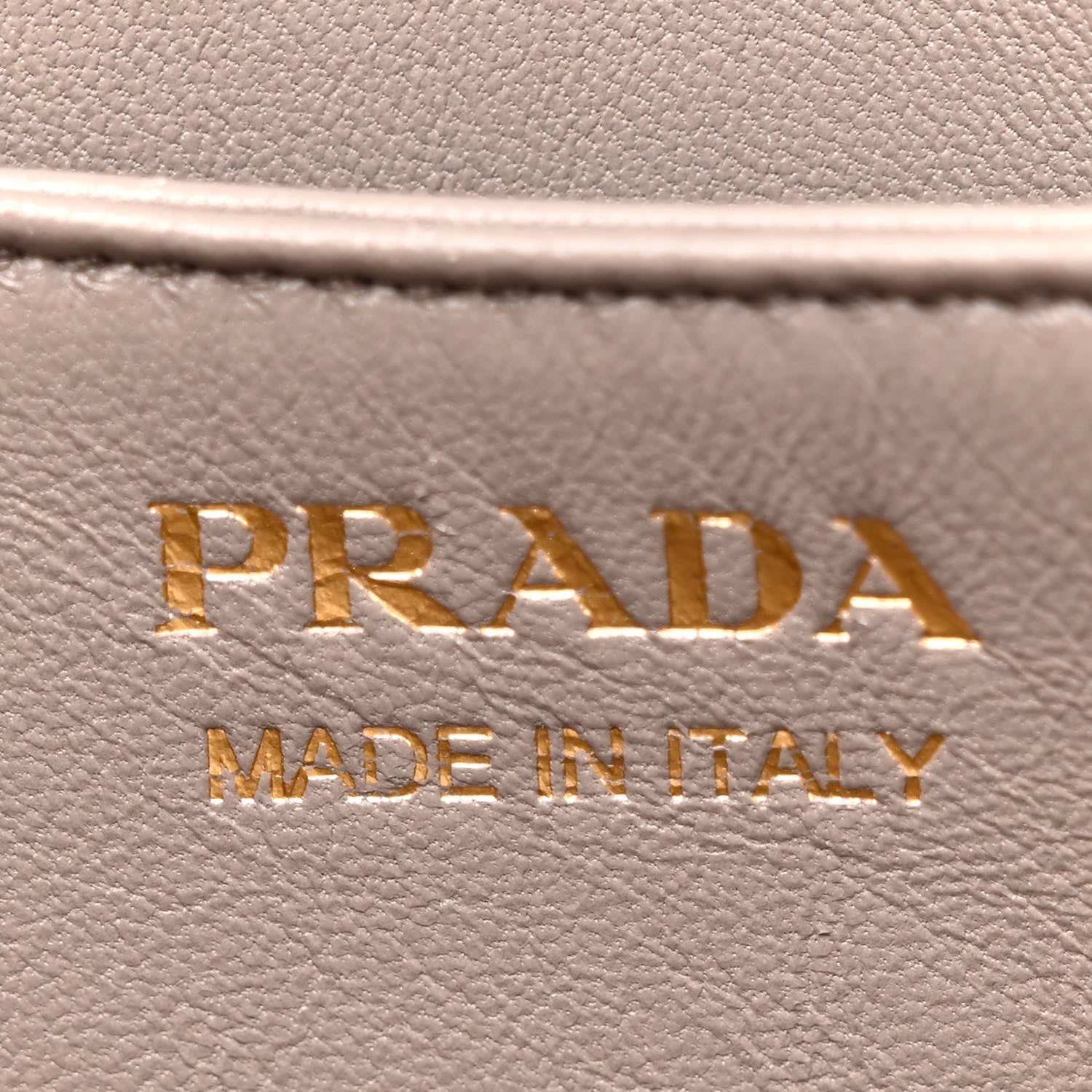 Prada Vitello Daino Soft Mini Zippered Shoulder Bag Clay Grey 7 of 13
