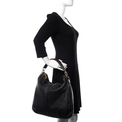 Louis Vuitton Mahina Selene MM Black 3 of 12