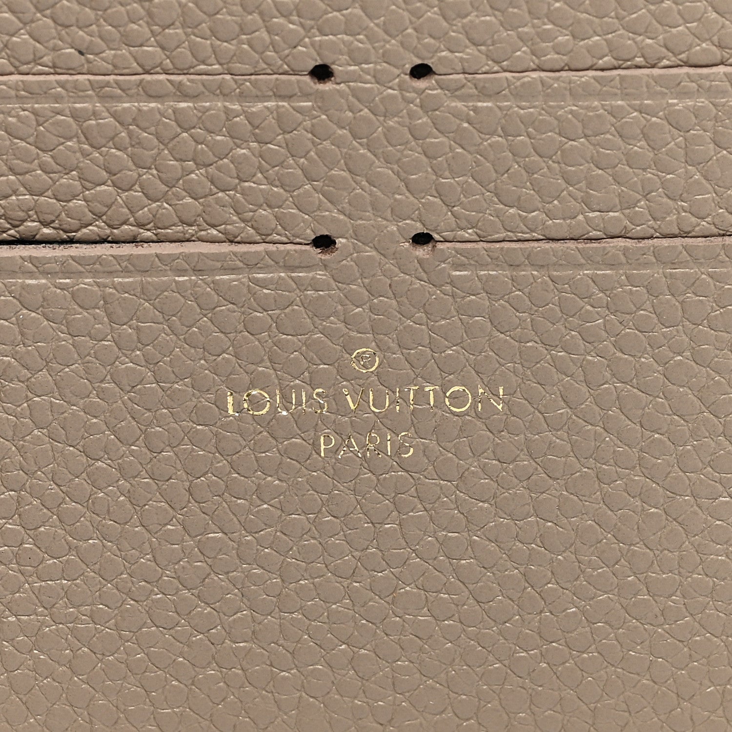 Louis Vuitton Calfskin Felicie Chain Wallet Card Holder Insert Tourterelle 6 of 6