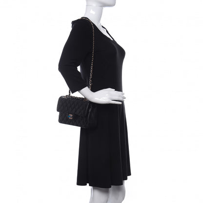 Chanel Lambskin Quilted Small Double Flap Black 2 of 11