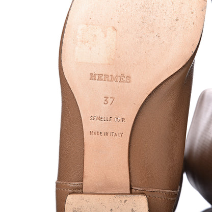 Hermes Lambskin Perforated High Boots 37 6 of 17