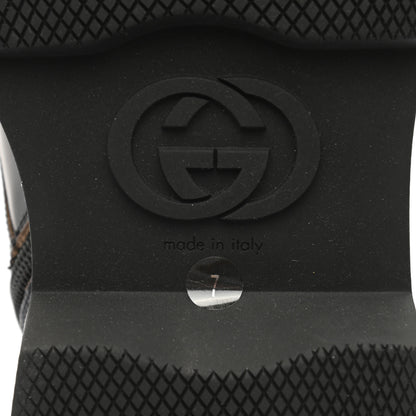 Gucci Calfskin Mens Double G Lace Up Boots 7 Black 7 of 9