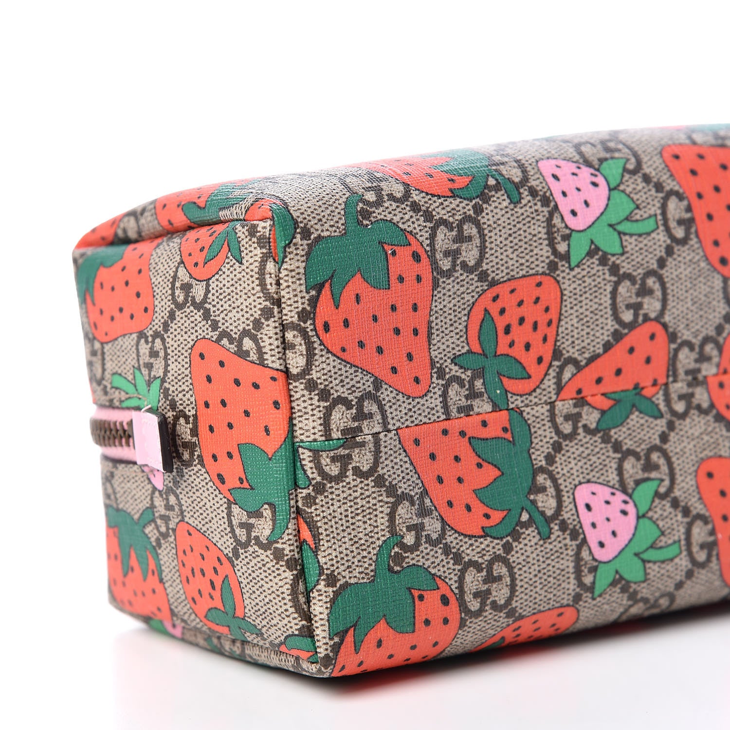 Gucci GG Supreme Monogram Strawberry Cosmetic Case 6 of 11