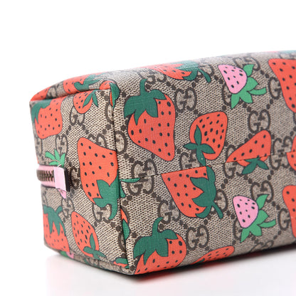 Gucci GG Supreme Monogram Strawberry Cosmetic Case 6 of 11