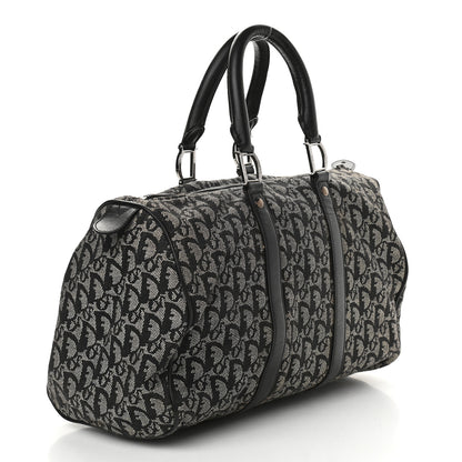 Christian Dior Monogram Boston Navy Blue 2 of 9