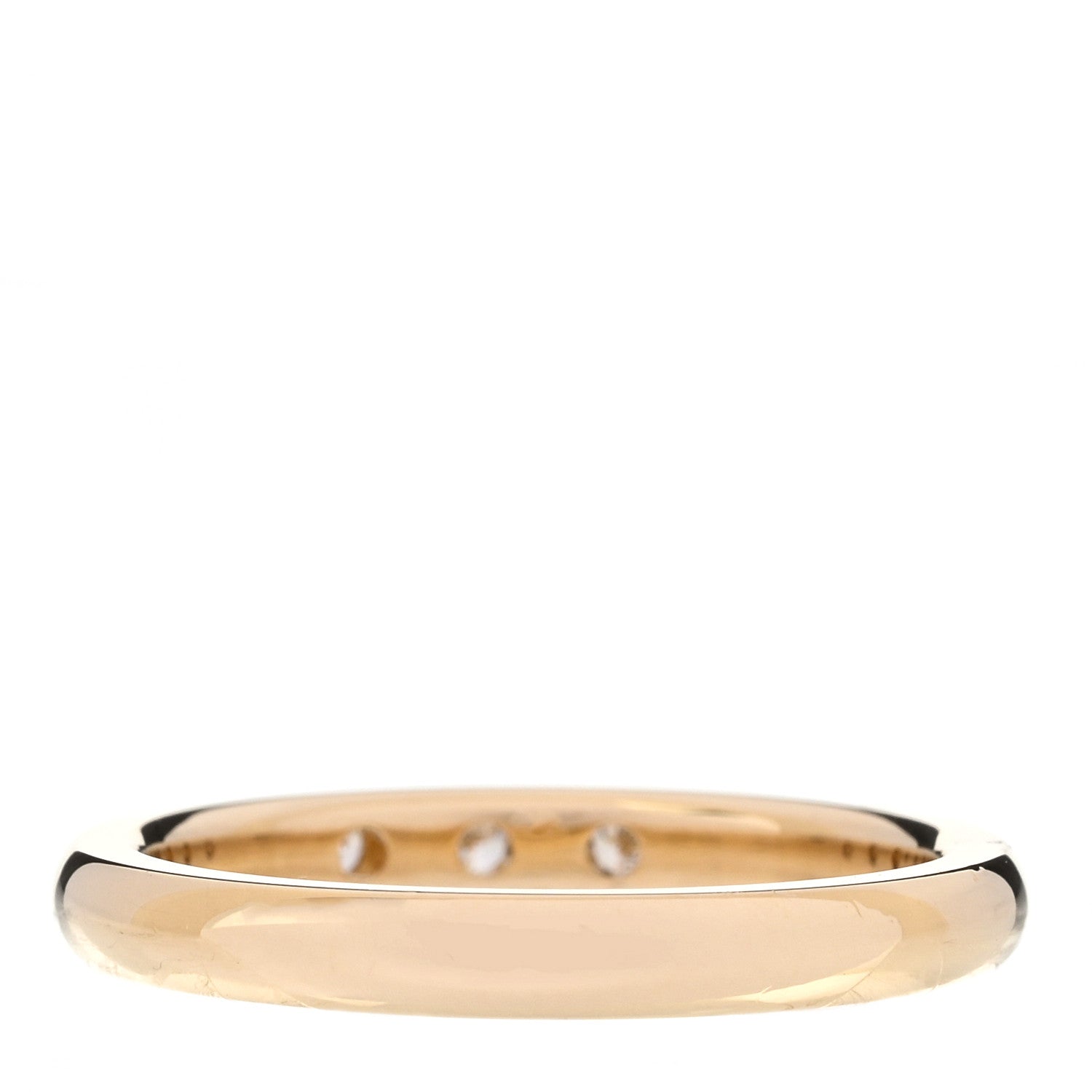 Tiffany 18K Yellow Gold Diamond Elsa Peretti Stacking Band Ring 54 6.75 3 of 6