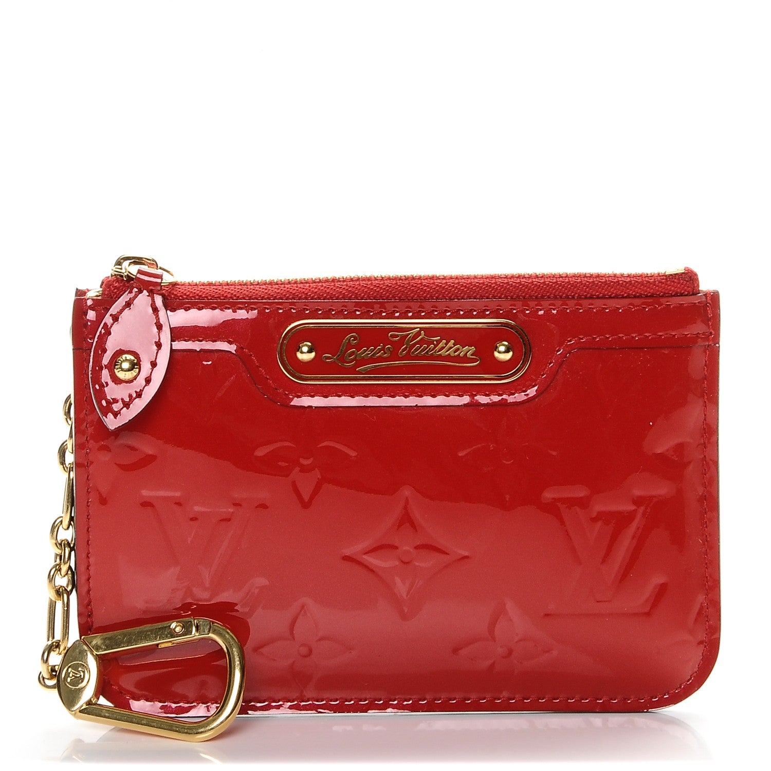 Louis Vuitton Vernis Key Pouch Cherry 1 of 6