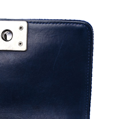 Chanel Velvet Quilted Mini Boy Flap Navy 10 of 10