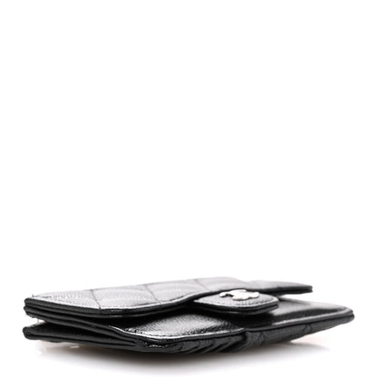 Chanel Caviar Quilted Flap Zip Card Holder Black 4 of 11