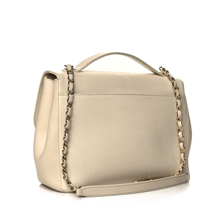 Chanel Caviar Quilted Large Business Affinity Flap White 2 of 14
