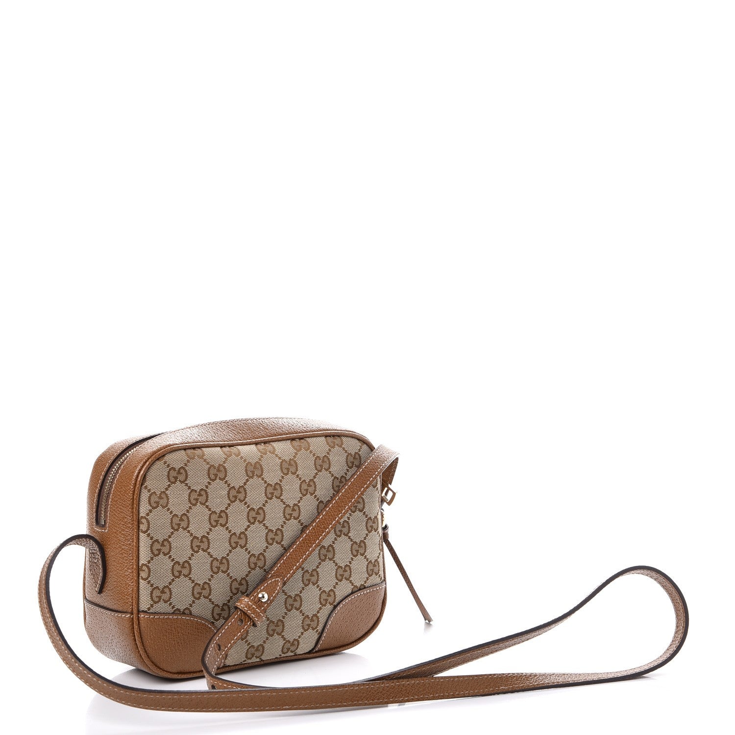 Gucci Monogram Mini Bree Messenger Bag Beige Tabacco 3 of 7