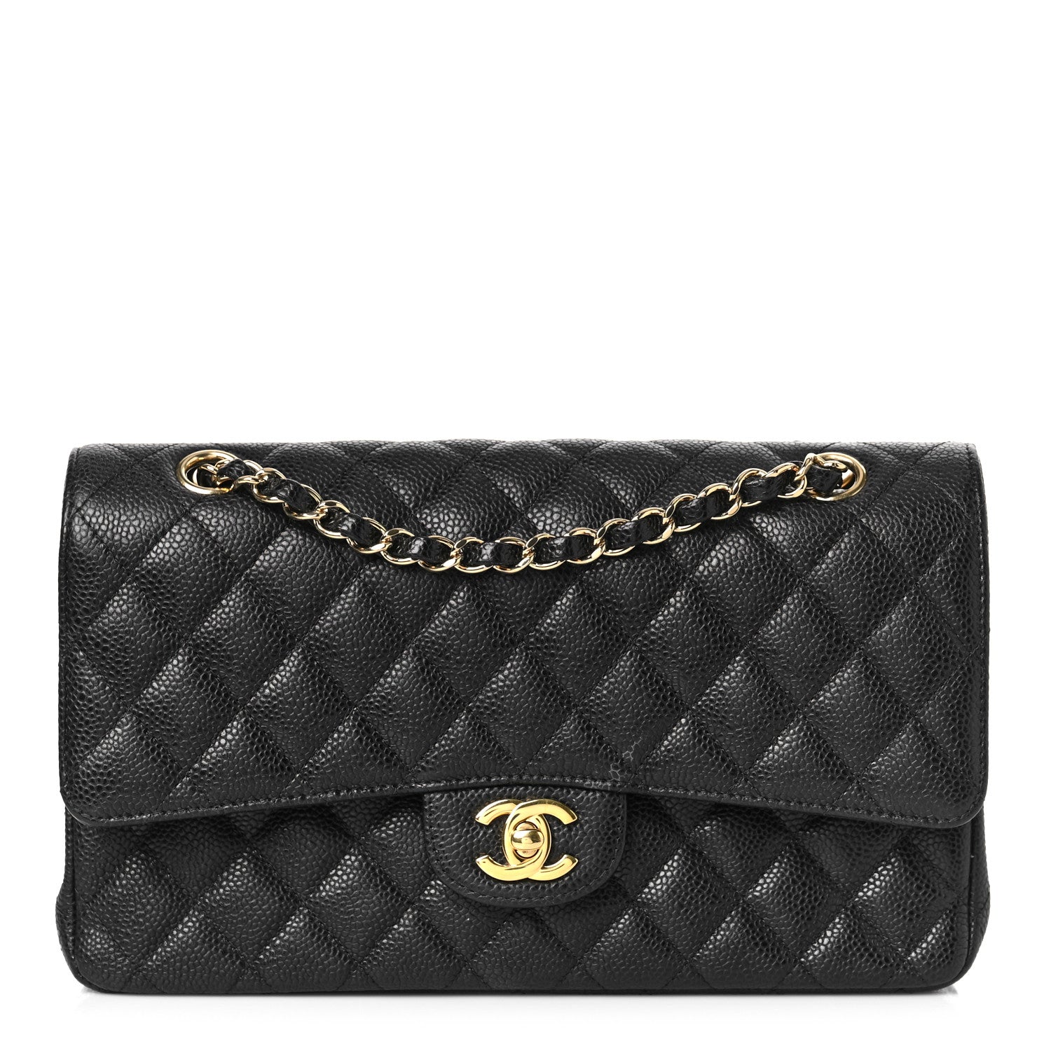 Chanel Caviar Quilted Medium Double Flap Black 1 of 9