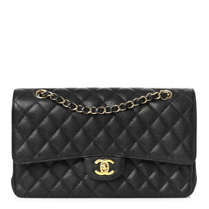 Chanel Caviar Quilted Medium Double Flap Black 1 of 9