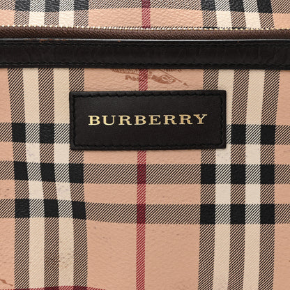 Burberry Haymarket Check Small Canterbury Tote Chocolate 7 of 11