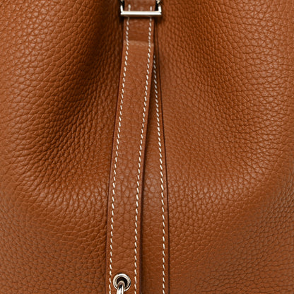 Hermes Taurillon Clemence Picotin Lock 22 MM Gold 7 of 13