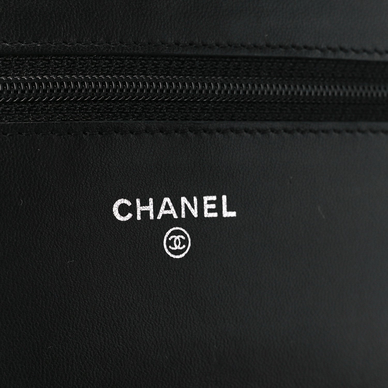 Chanel Lambskin Quilted Wallet On Chain WOC Black 6 of 11