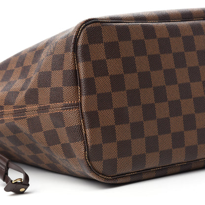 Louis Vuitton Damier Ebene Neo Neverfull MM Rose Ballerine 6 of 11