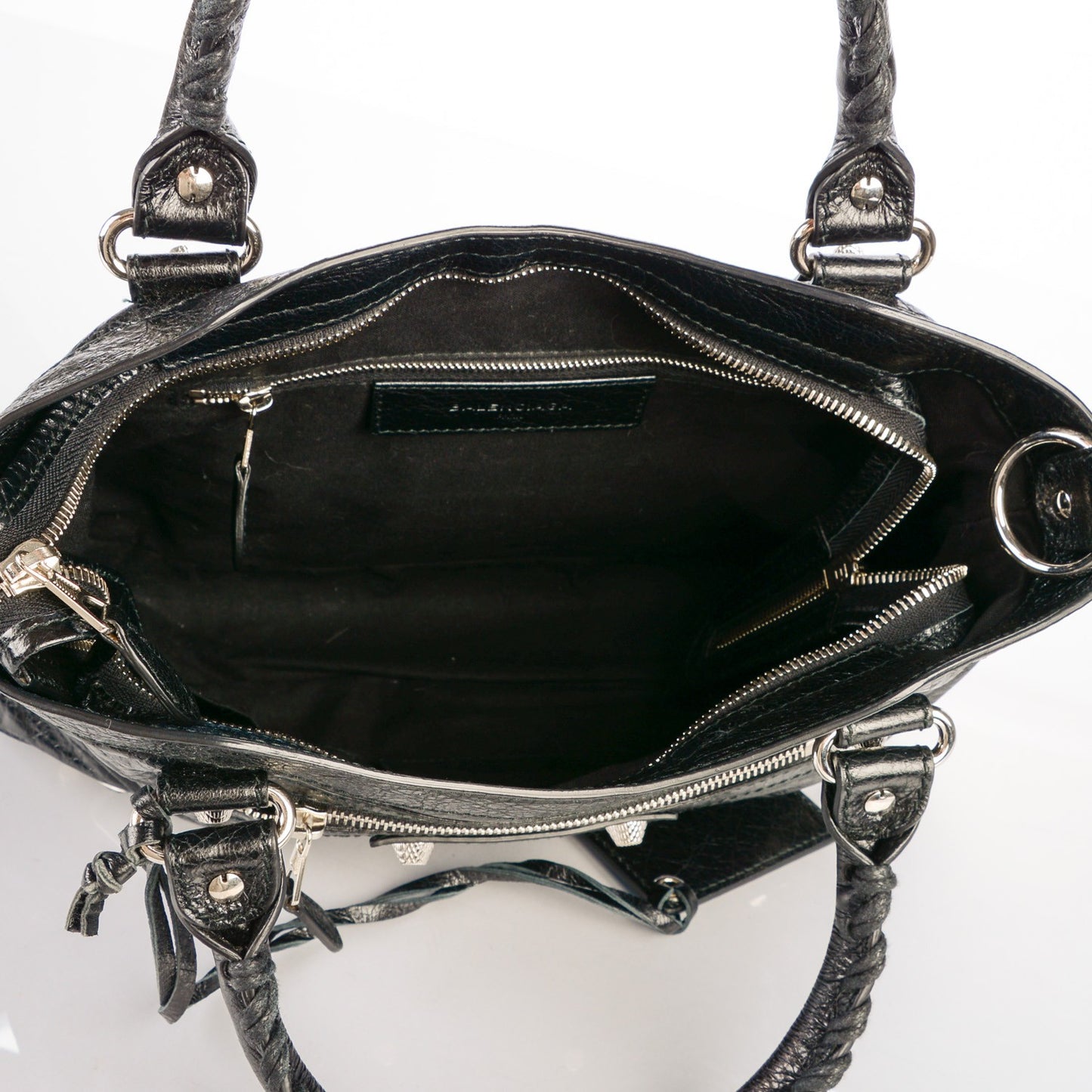 Agneau Giant 12 Silver Hardware Town Black