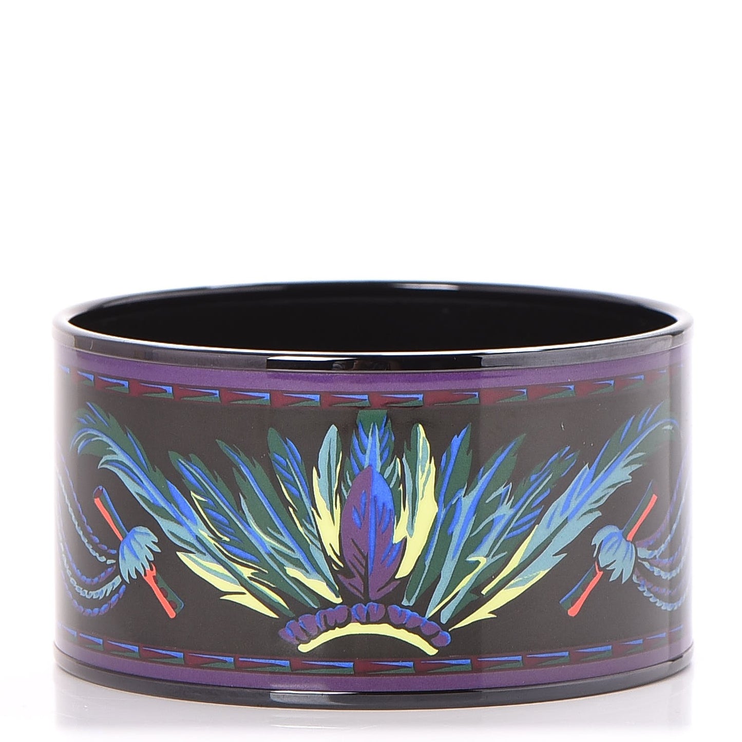 Enamel Printed Brazil Extra Wide Bracelet 65