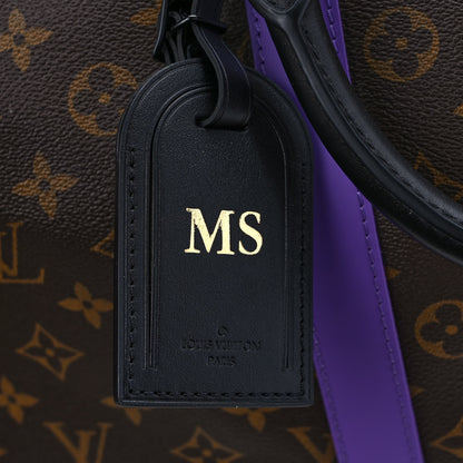 Louis Vuitton Monogram Macassar Keepall Bandouliere 50 Purple 8 of 10