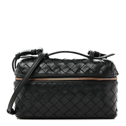Bottega Veneta Calfskin Intrecciato Bang Bang Vanity Case Black 1 of 9