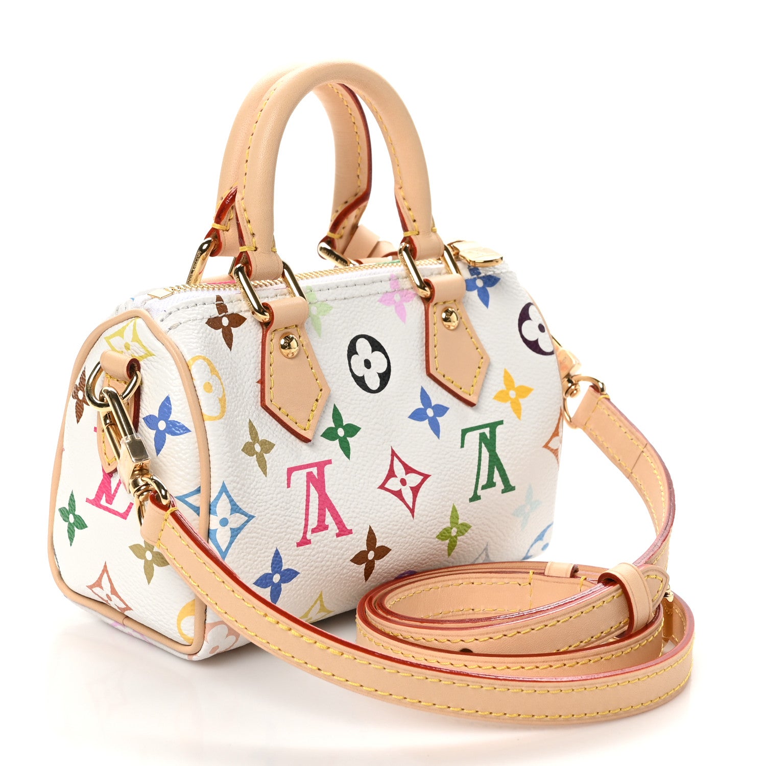 Louis Vuitton LV X TM Monogram Multicolor Nano Speedy White 3 of 9