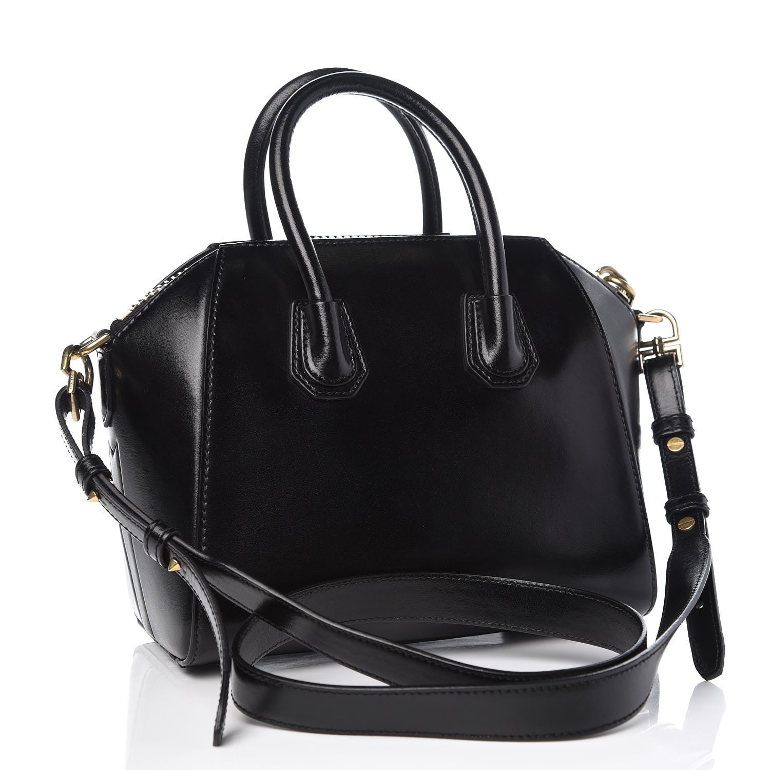 Givenchy Shiny Lord Calfskin Mini Antigona Black 11 of 17