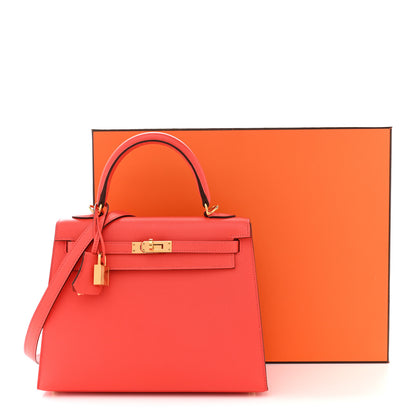 Hermes Epsom Kelly Sellier 25 Rose Jaipur 15 of 15