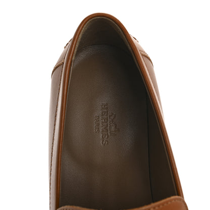 Hermes Calfskin Womens Destin Loafer 38 Naturel 7 of 10