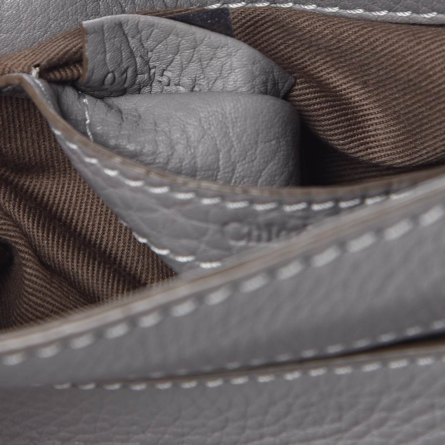 Calfskin Mini Marcie Round Crossbody Bag Cashmere Grey