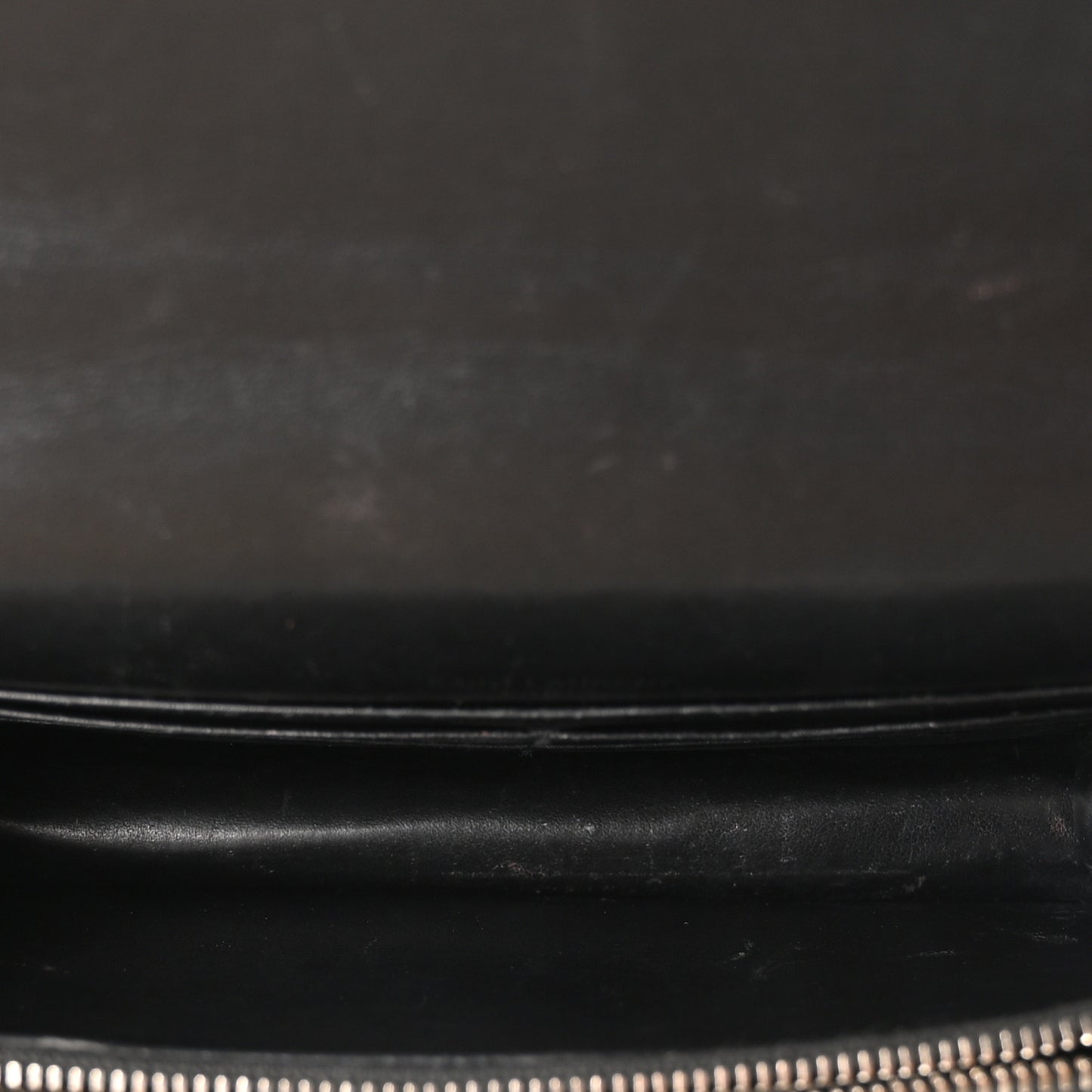 Calfskin Crocodile Embossed Monogram Sunset Top Handle Chain Wallet Black