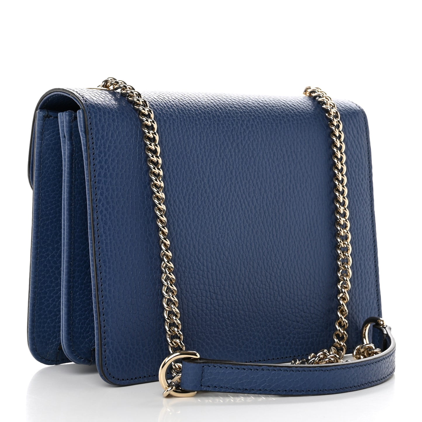 Dollar Calfskin Small Interlocking G Shoulder Bag Caspian