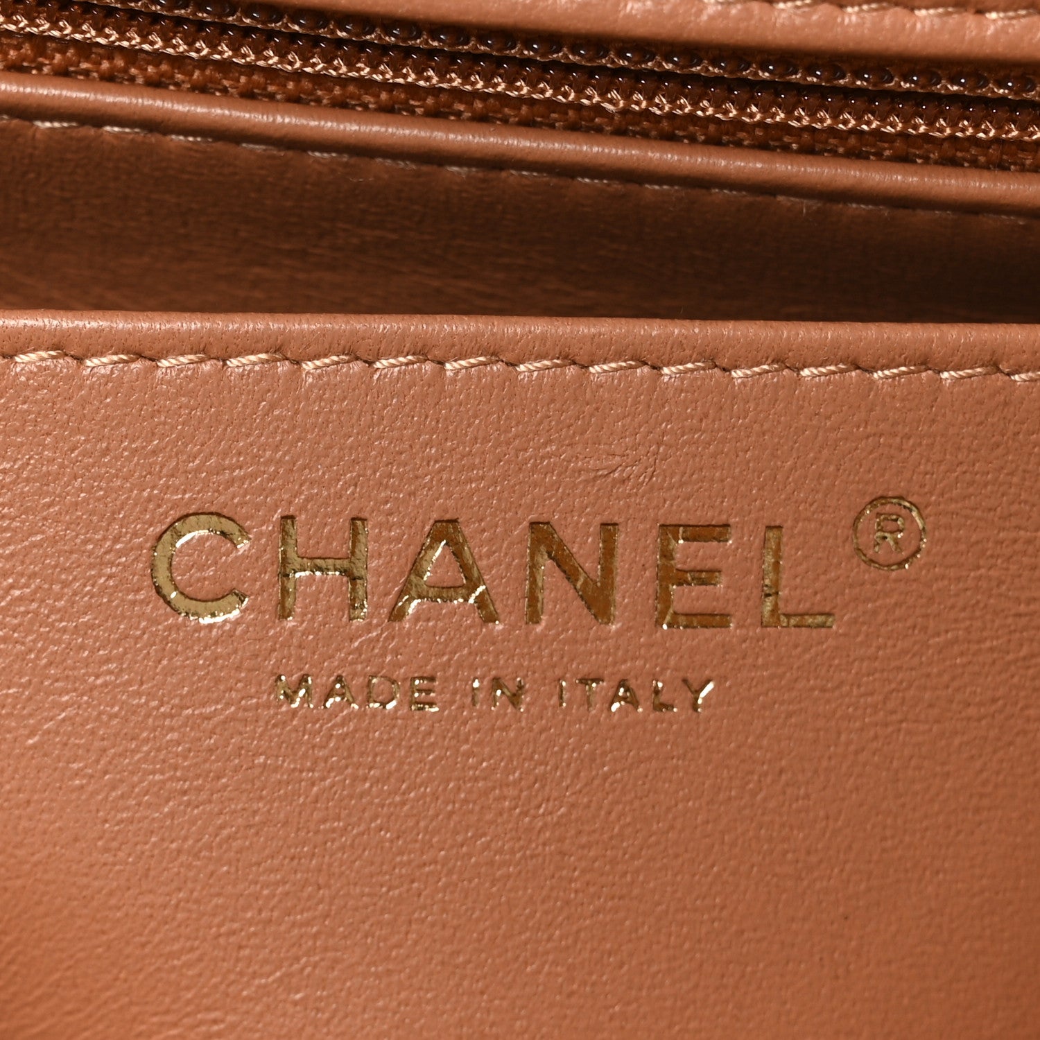 Chanel Lambskin Quilted Mini Rectangular Flap Brown 6 of 11