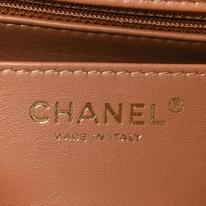 Chanel Lambskin Quilted Mini Rectangular Flap Brown 6 of 11