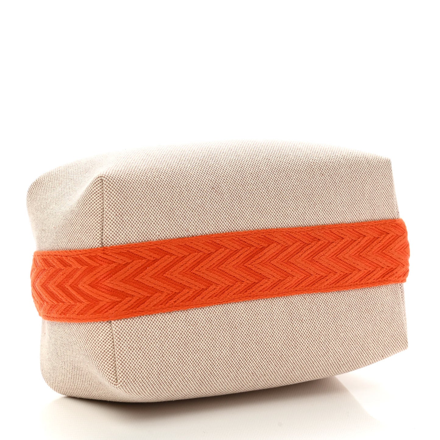 Canvas Large Bride-A-Brac Pouch Natural Orange