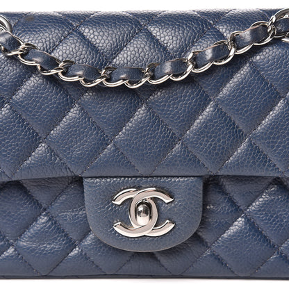 Chanel Caviar Quilted Mini Rectangular Flap Navy 13 of 13