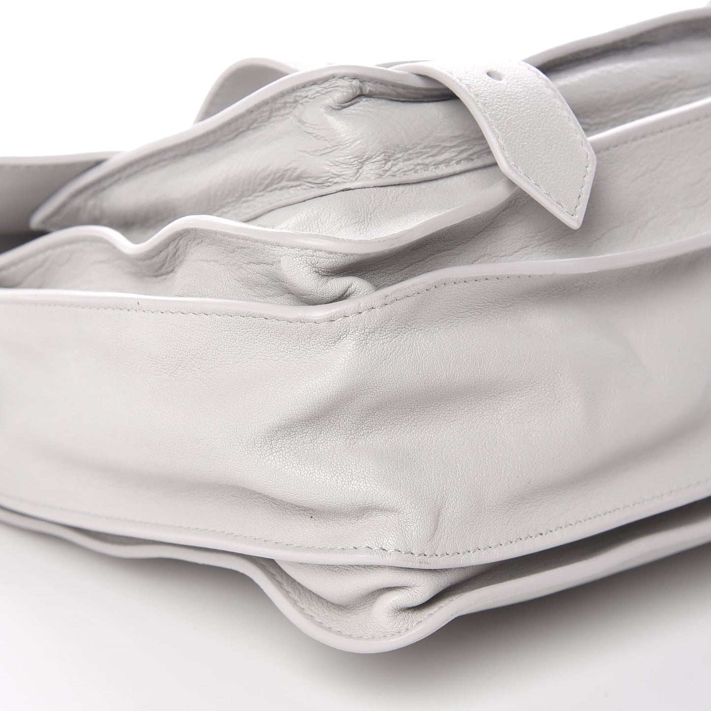 Lambskin Medium PS1 Satchel Pale Steel