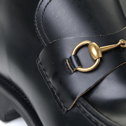 Gucci Cordovan Lux Mens Harald Horsebit Ankle Boots 12 Black 5 of 9