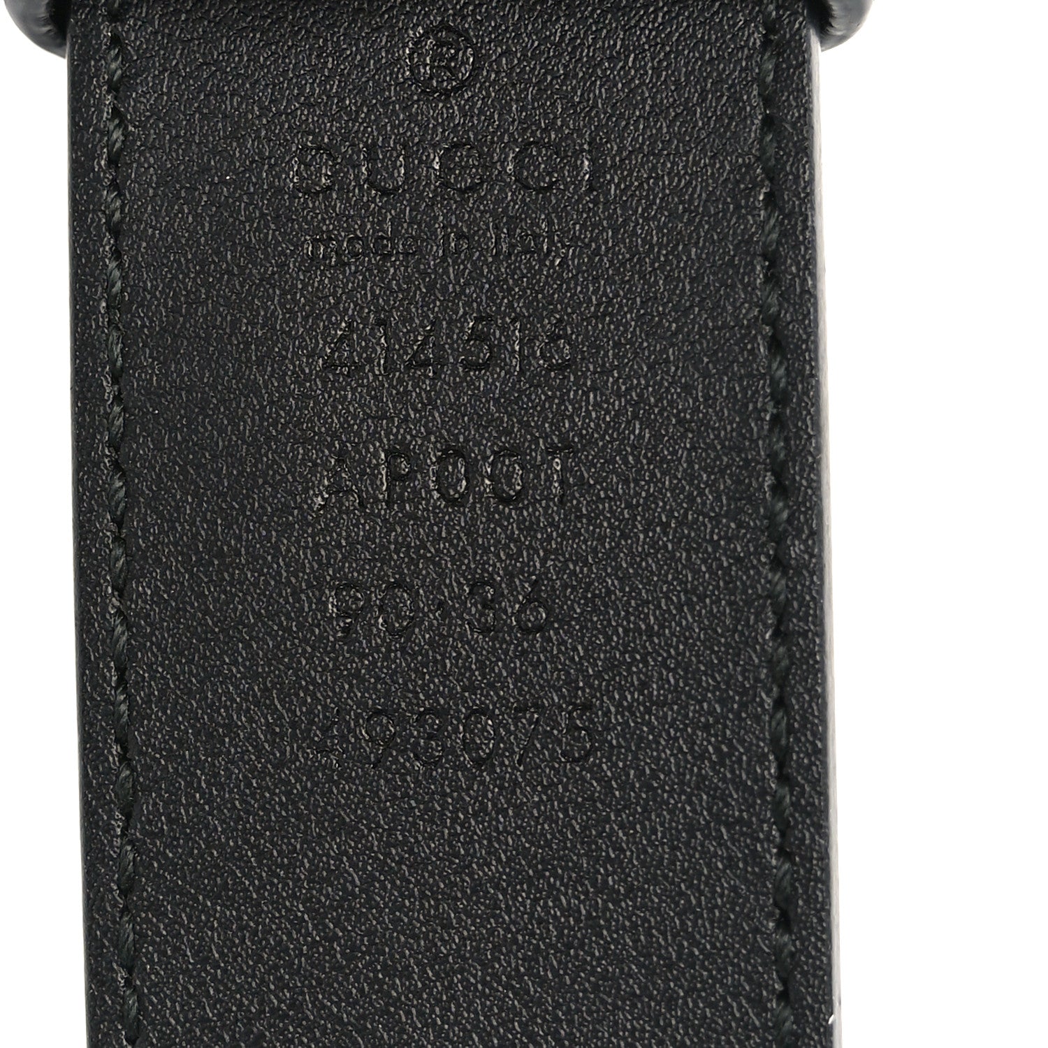 Gucci Calfskin Double G 30mm Belt 90 36 Black 4 of 4