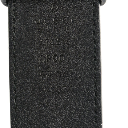 Gucci Calfskin Double G 30mm Belt 90 36 Black 4 of 4