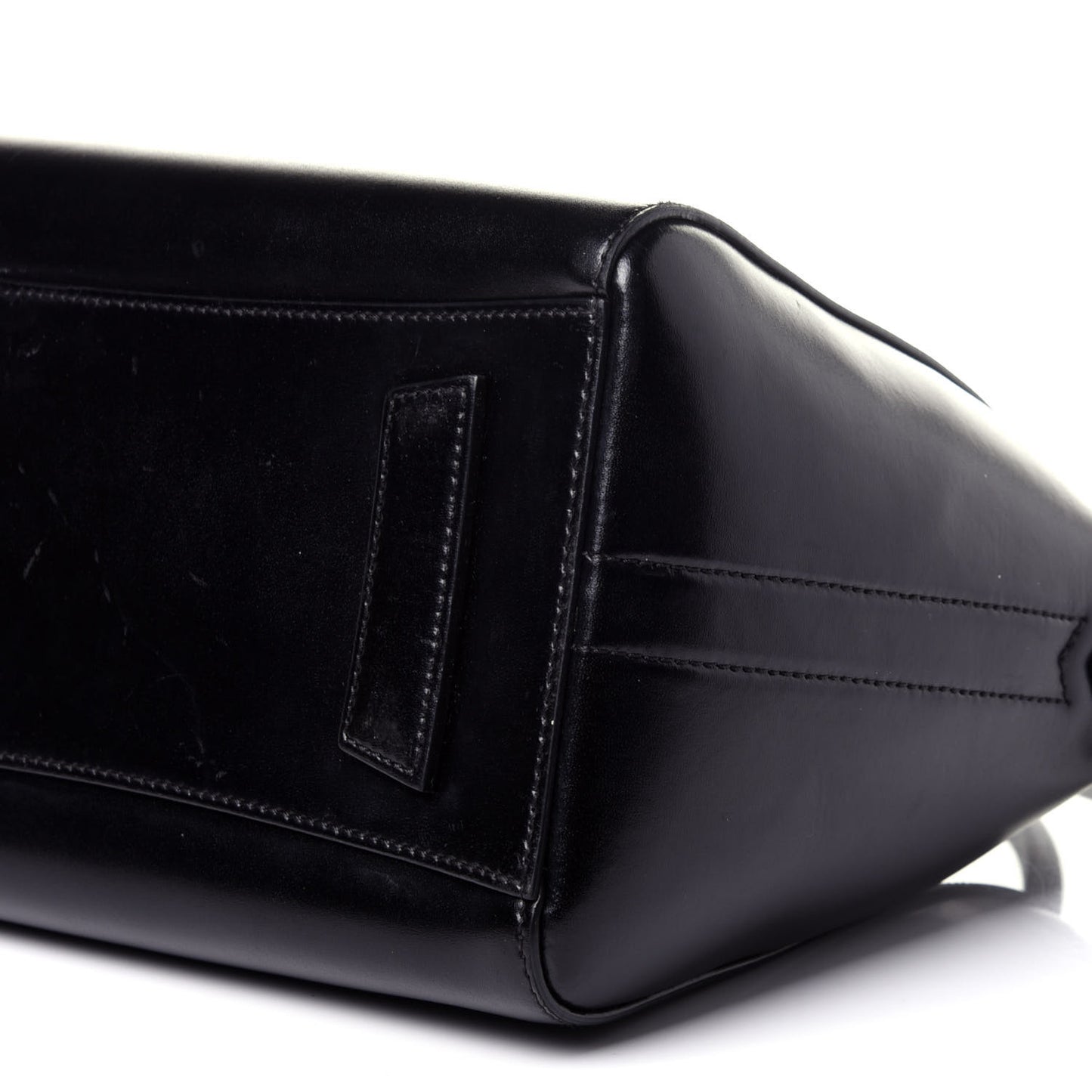 Shiny Lord Calfskin Small Antigona Black