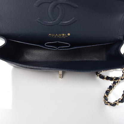 Chanel Caviar Quilted Medium Double Flap Navy 8 of 12