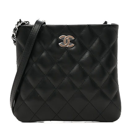 Chanel Lambskin Quilted Crossbody Bag Black 1 of 10