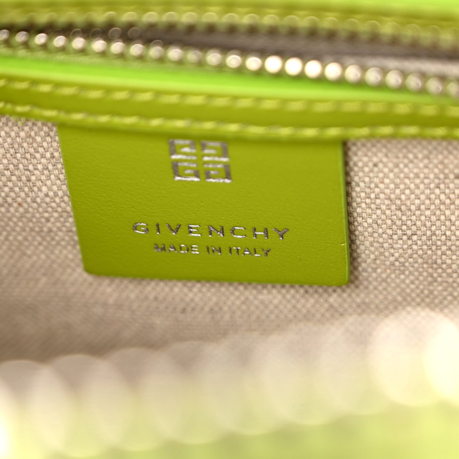 Givenchy Shiny Lord Calfskin Mini Antigona Citrus Green 6 of 9