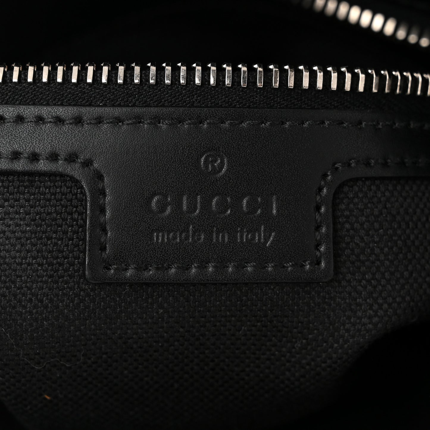 GG Supreme Monogram Appia Calfskin Web Flat Messenger Bag Black Grey