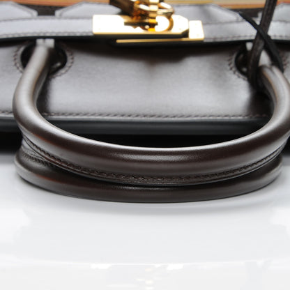 Hermes Box Vibrato Birkin 35 Chocolate 13 of 24