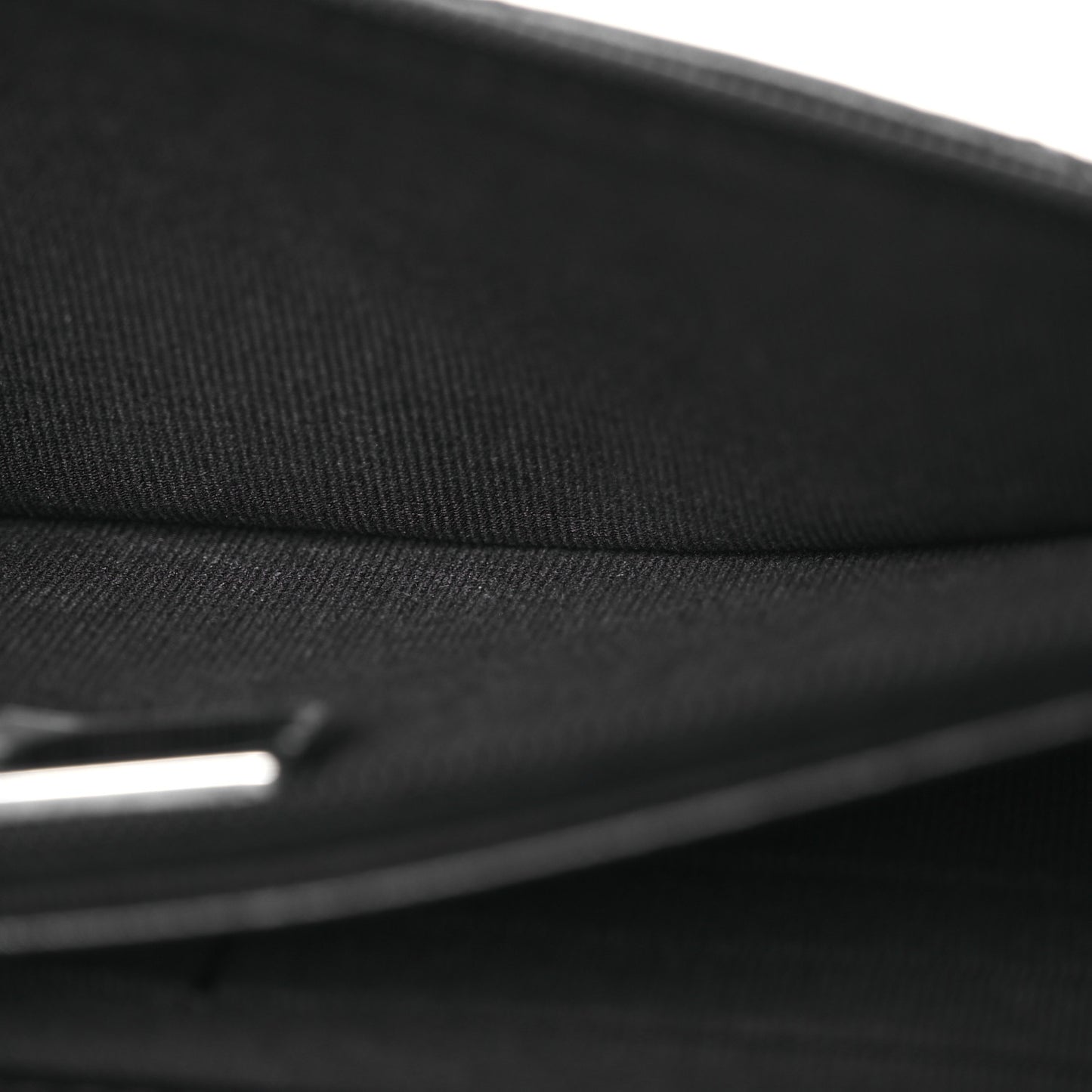 Lambskin Quilted Crystal CC Wallet On Chain WOC Black