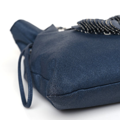 Chanel Denim Small CC Discus Tote Blue 8 of 10