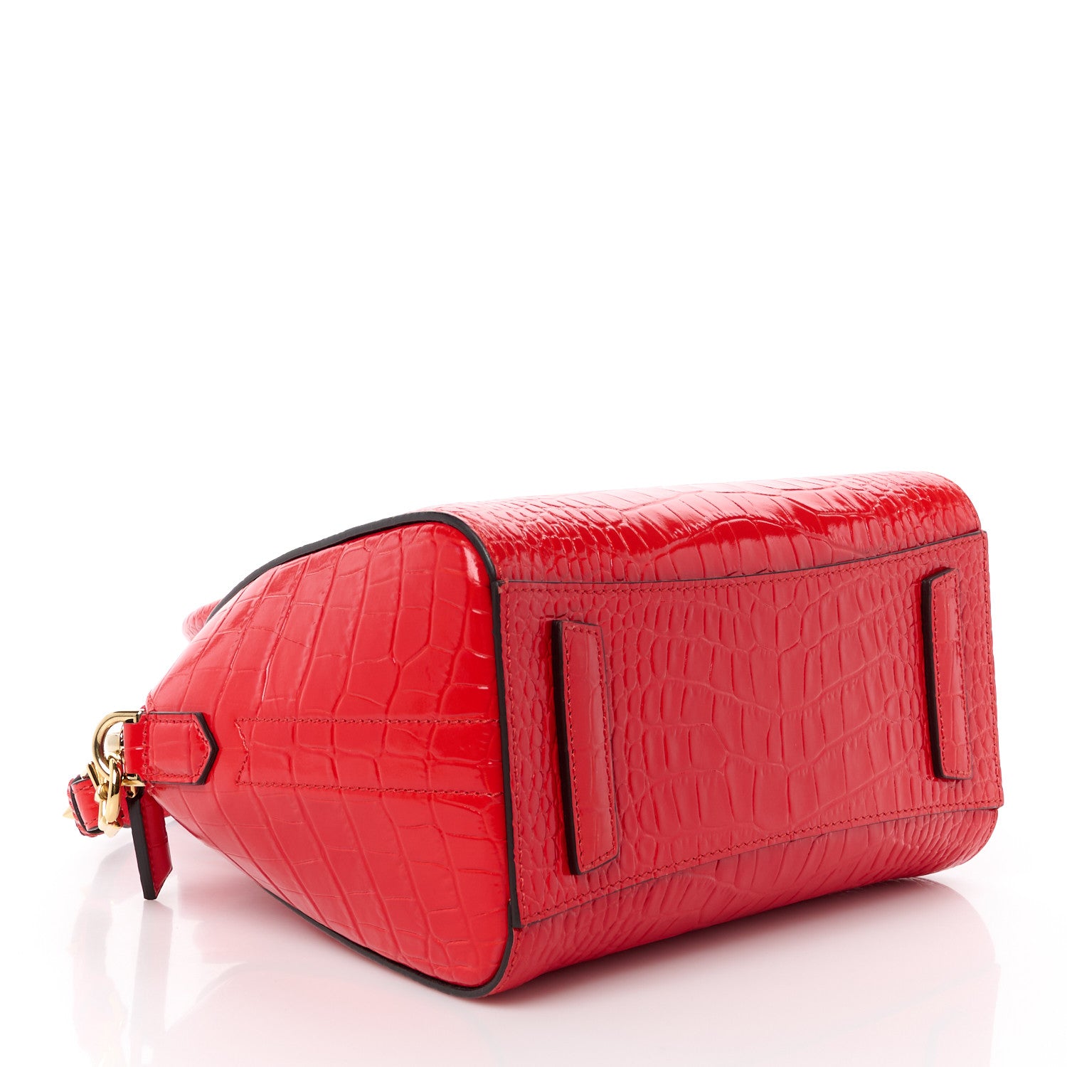 Givenchy Calfskin Crocodile Embossed Mini Antigona Red 4 of 15